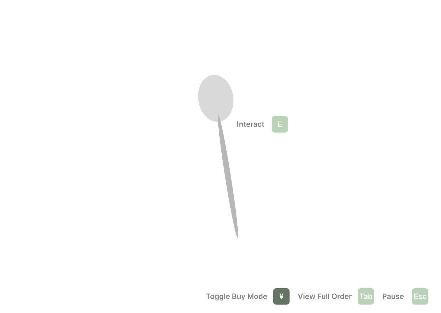 Exploration HUD, wireframe layout